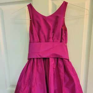 Crewcuts Avery Silk Faille Dress, Bold Berry Purple, 5T